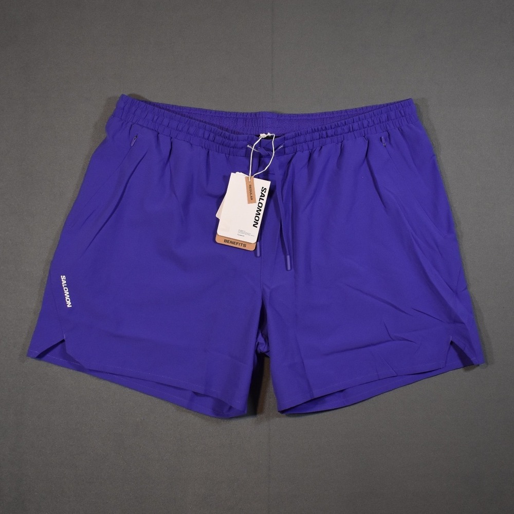 Salmon Shakeout Core 5" X-Large Liberty Purple Mens Running Shorts